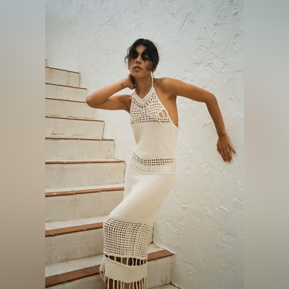 New with tags limited edition Fringe crochet dress - Picture 4 of 4